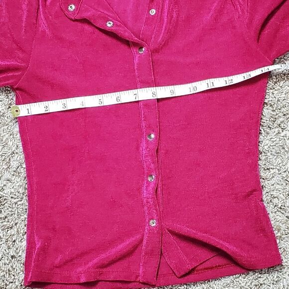 Princess Polly Raspberry Pink Cropped Blouse - Picture 4 of 6